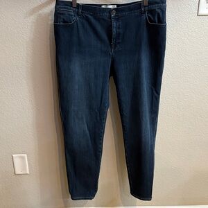 Lafayette 148 New York Midnight Blue Cropped Jeans